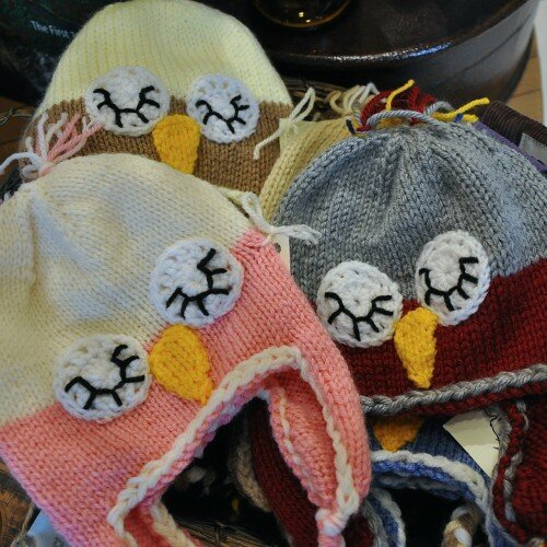 Baby Gifts - Owl hats by Laura Stark.